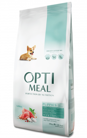 OPTIMEAL Puppies, Hrana uscata catei juniori, Toate rasele, Curcan, 20kg [0]