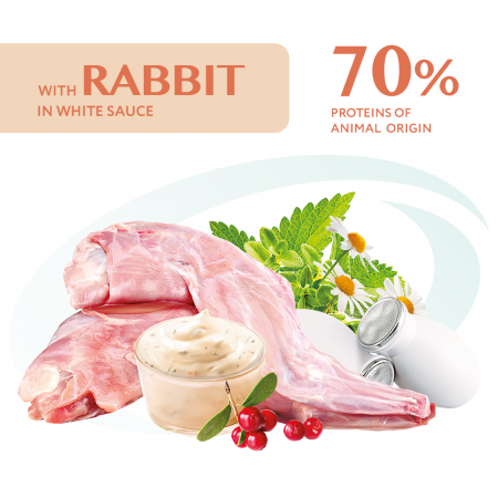 OPTIMEAL Set 3+1 Plicuri hrana umeda pentru pisici adulte, Iepure in sos alb, 4x85g [2]