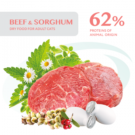 OPTIMEAL Sterilised, Hrana uscata pentru pisici sterilizate, Vita si sorg, 4kg [1]