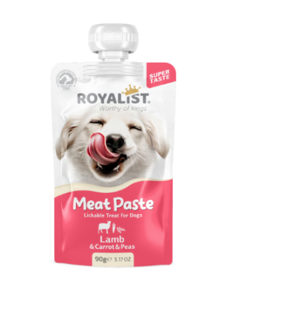 Recompense - ROYALIST Recompense caini, Meat Paste Miel, morcov si mazare. Set 4x90g