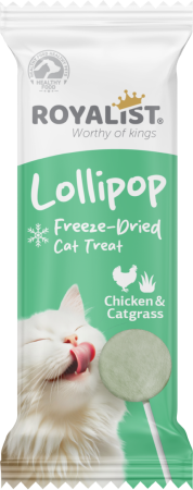 Recompense - ROYALIST Recompense pisici, Lollipop Chicken&Catgrass. Set 12x1.4g