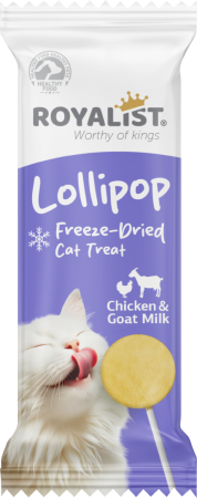 Recompense - ROYALIST Recompense pisici, Lollipop Chicken&Goat Milk. Set 12x1.4g