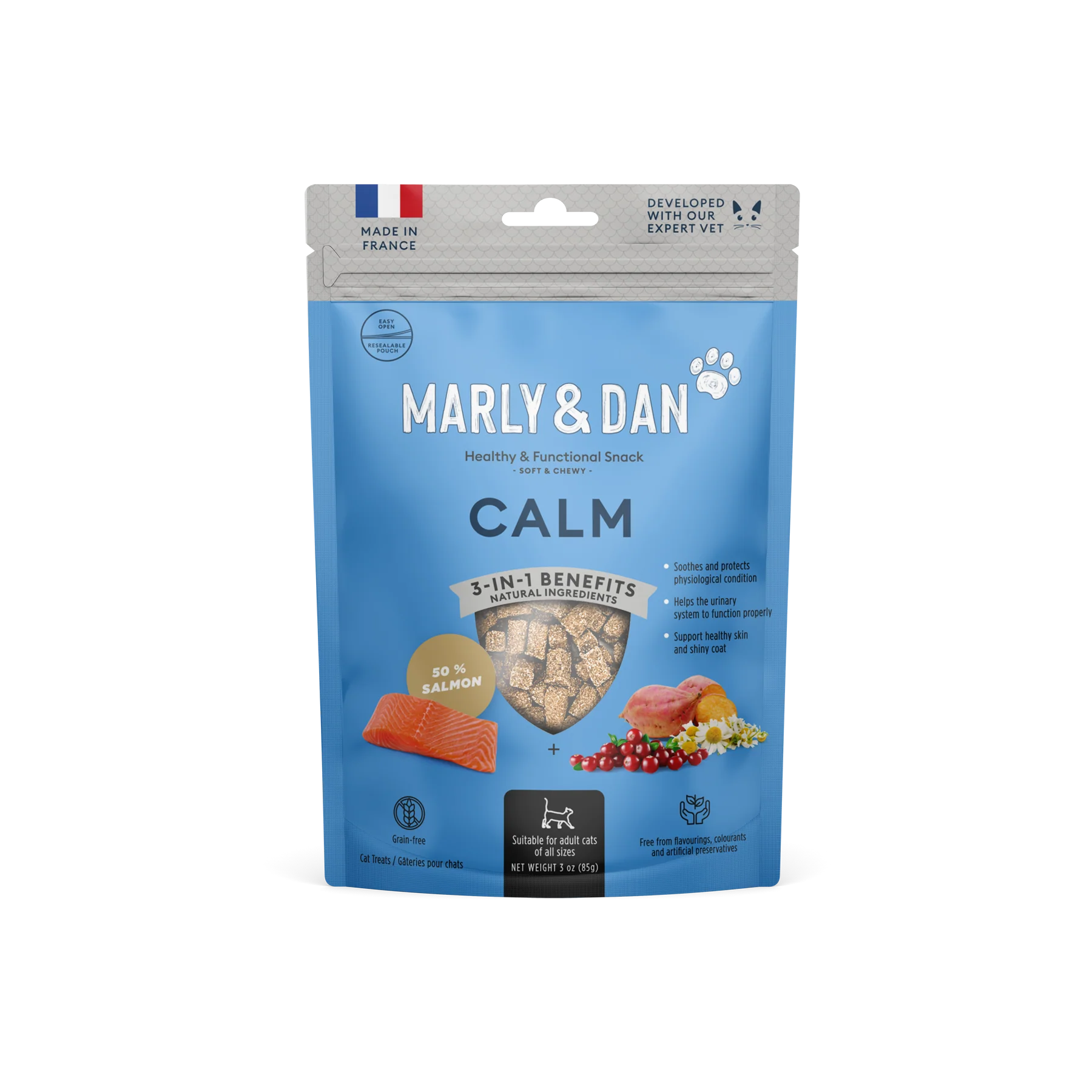 Recompense - MARLY&DAN Suplimente Soft&Chewy CALMNESS pentru pisici 40g