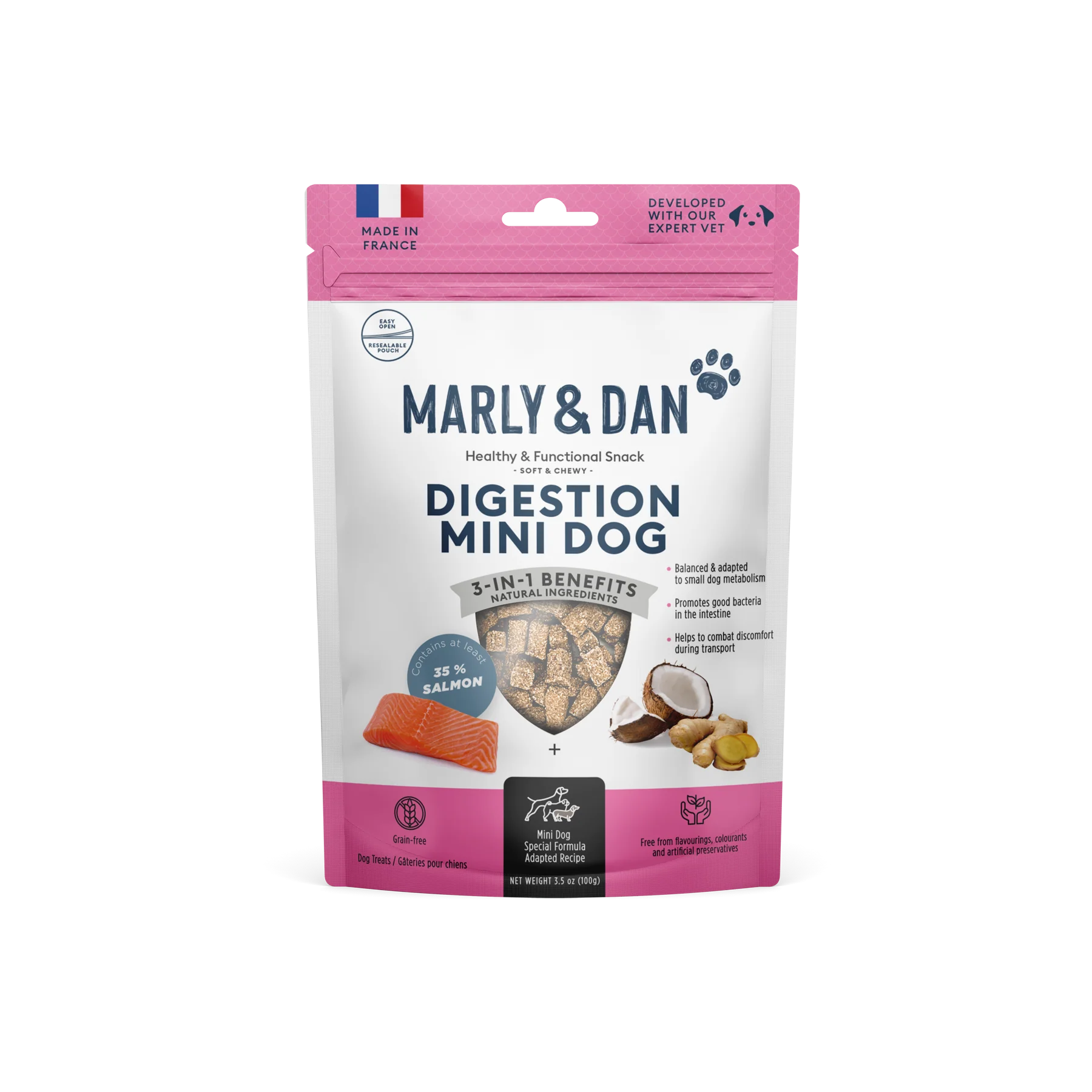 Recompense - MARLY&DAN Suplimente Soft&Chewy DIGESTION pentru caini 50g