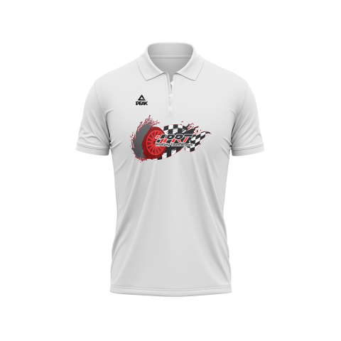 ProRally Team Brasov - Tricou Polo Bumbac ProRally Team alb V1