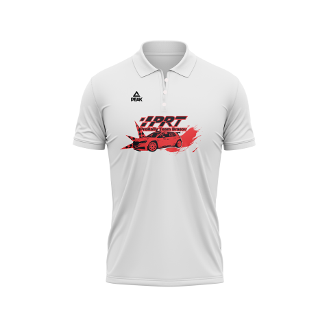 ProRally Team Brasov - Tricou Polo Bumbac ProRally Team alb V2