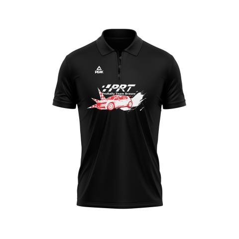 ProRally Team Brasov - Tricou Polo Bumbac ProRally Team negru V2