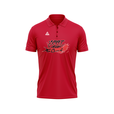 ProRally Team Brasov - Tricou Polo Bumbac ProRally Team rosu V2