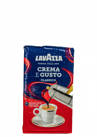 CAFEA MĂCINATĂ - Cafea Măcinată Lavazza Crema e Gusto Classico 250g
