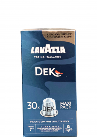 CAPSULE CAFEA - LAVAZZA DEK 30 Capsule Aluminiu - Compatibile Nespresso