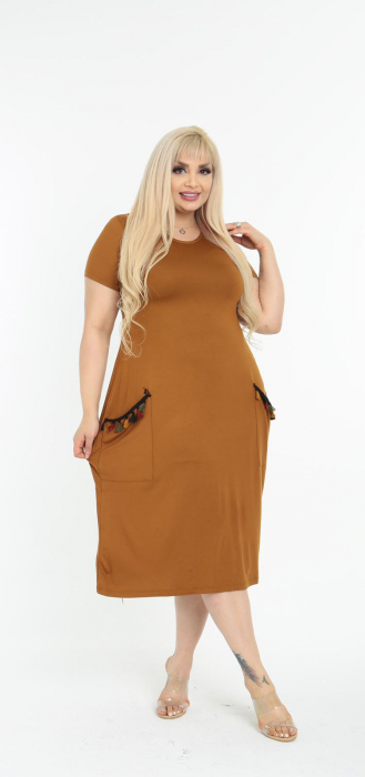 Rochie lejera maro [1]