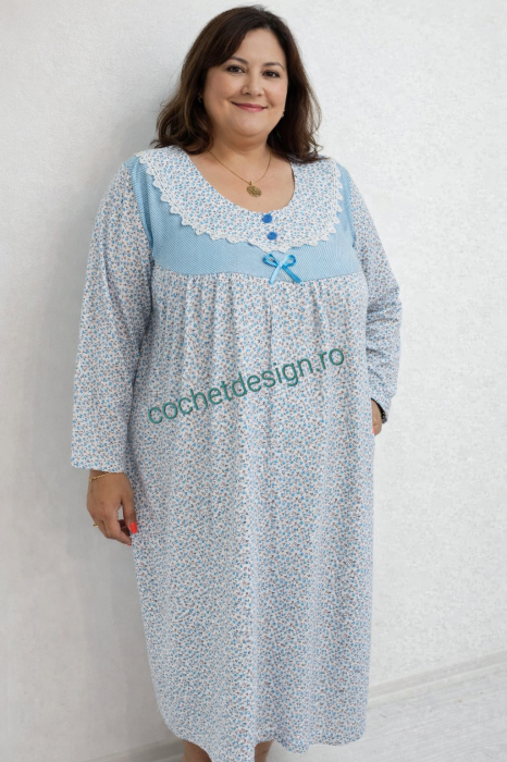 Set 2 Camasi de Noapte cu Maneca Lunga [8]