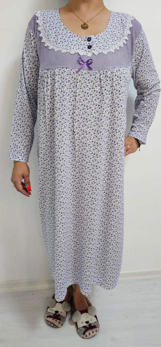 Set 2 Camasi de Noapte cu Maneca Lunga [4]