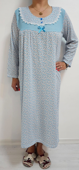 Set 2 Camasi de Noapte cu Maneca Lunga [6]