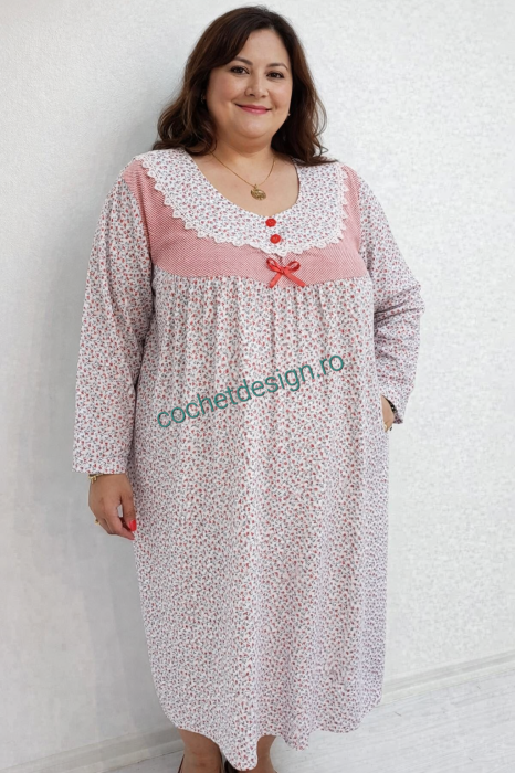 Set 2 Camasi de Noapte cu Maneca Lunga [9]