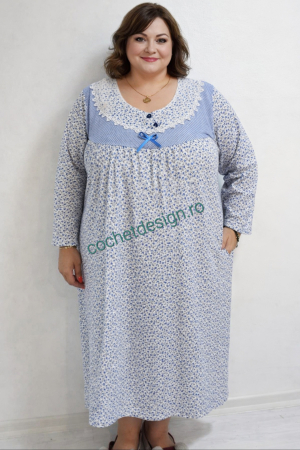 Set 2 Camasi de Noapte cu Maneca Lunga [9]