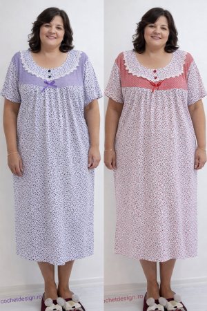 TOATE PRODUSELE - Set 2 Camasi de Noapte cu Maneca Scurta