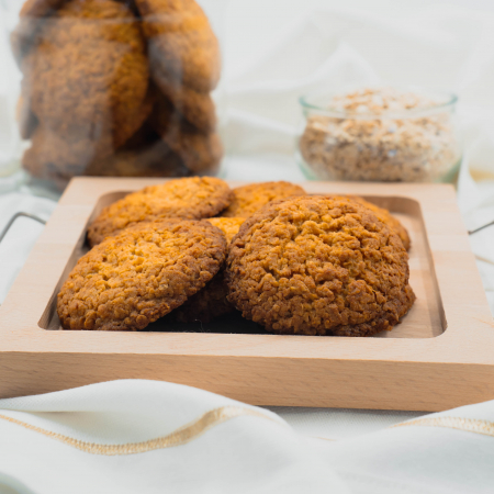 Prajituri - BISCUITI CU FULGI DE OVAZ SI MIERE - 70 LEI/KG