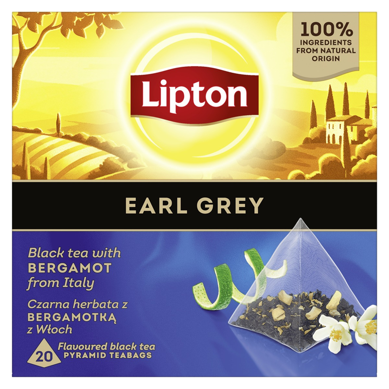 Ceai Lipton - Earl Grey ceai negru cu bergamota 20 plicuri piramidale [1]