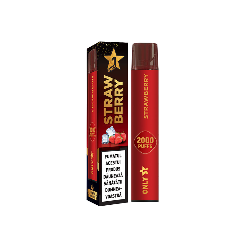 Dispozitiv pentru vapat ONLY 1 Strawberry Ice cu aroma de capsune 0% nicotina [1]