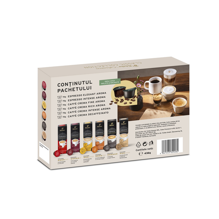 Pachet Tchibo Cafissimo Espressor Pure Plus White Set Capsule Classic Collection 60 capsule [4]