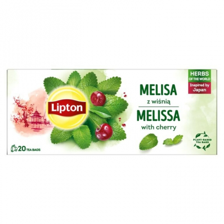 Ceai plic - Ceai Lipton Herbal Melissa si cirese 20plicuri