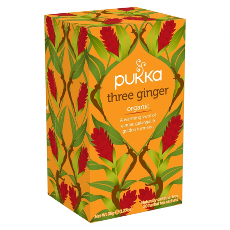 Ceai Pukka Three Ginger  infuzie organica 20 plicuri [1]