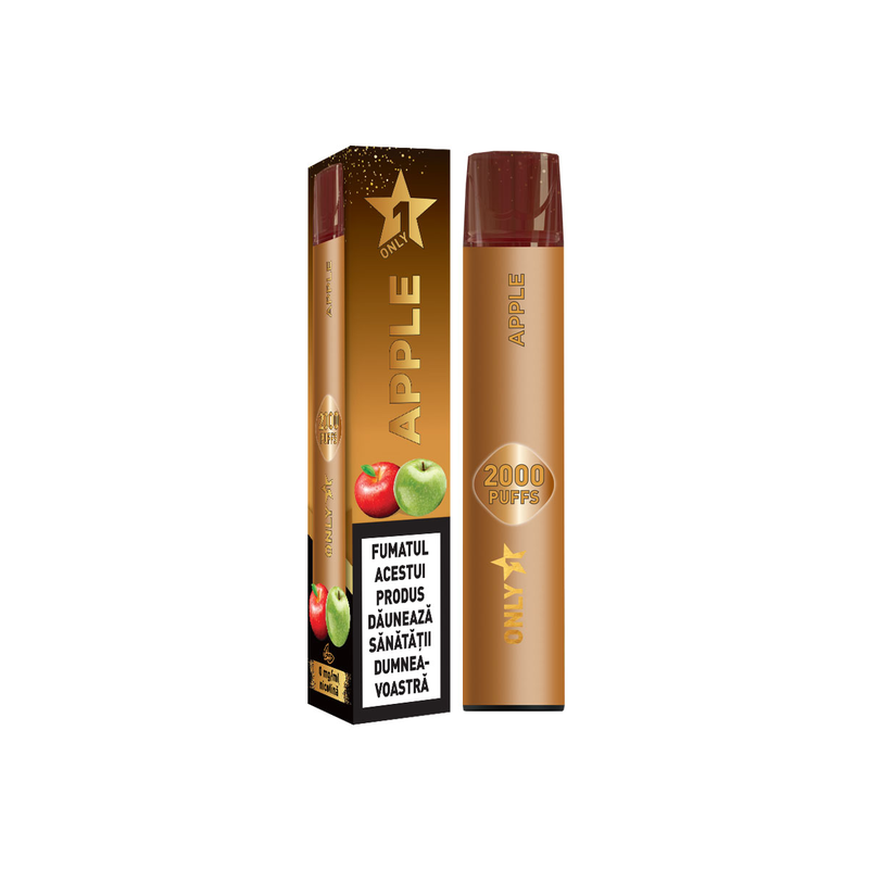 Dispozitiv pentru vapat Vape ONLY 1 Apple cu aroma de mere 0% nicotina