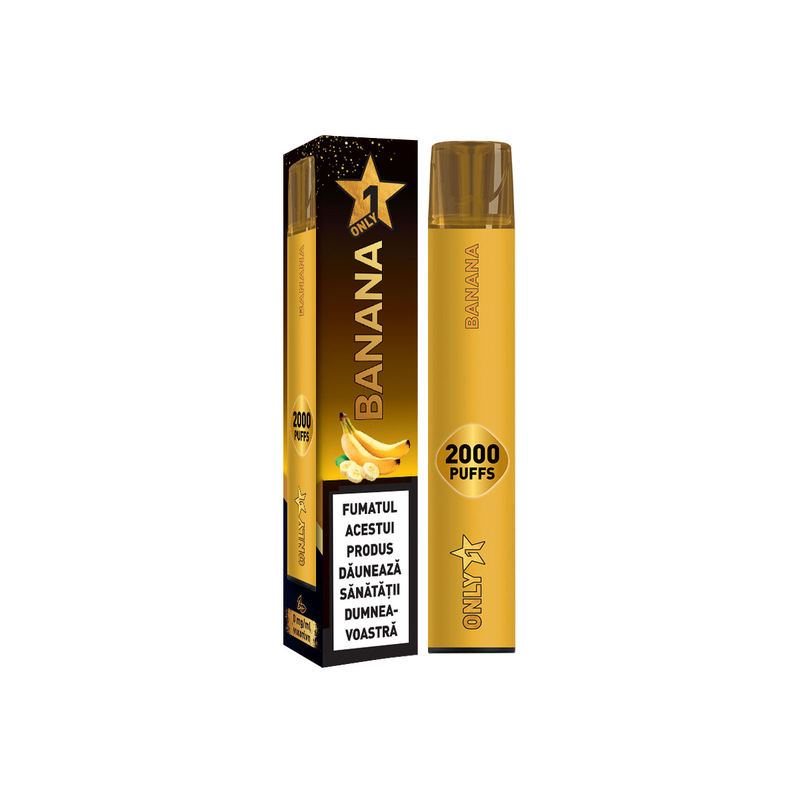 Dispozitiv pentru vapat ONLY 1 Vape Banana cu aroma de banane 0% nicotina