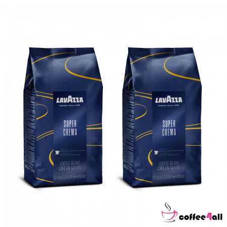 Vizualizare toate - Pachet 2 pungi Cafea boabe Lavazza - Super Crema, 2x1kg