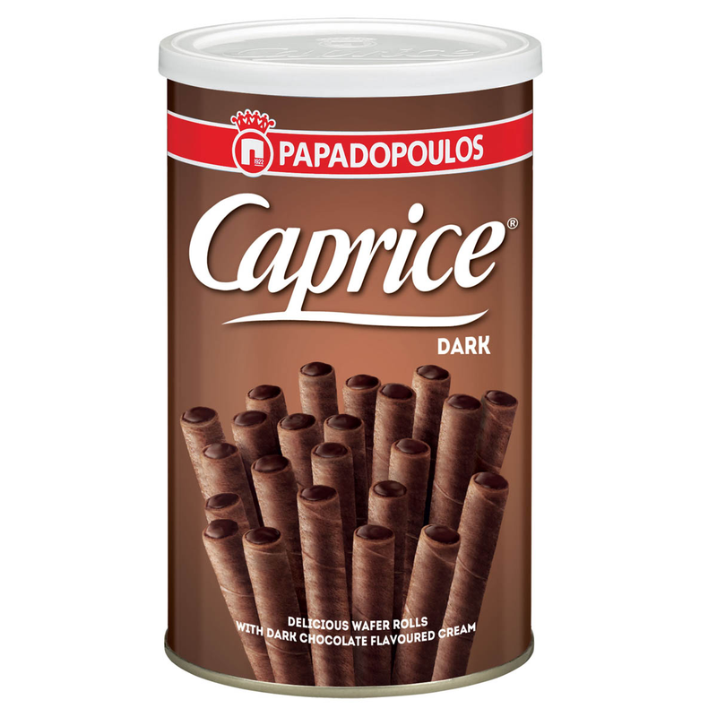 Dulce - Rulouri crocante Caprice ciocolata neagra 115 g