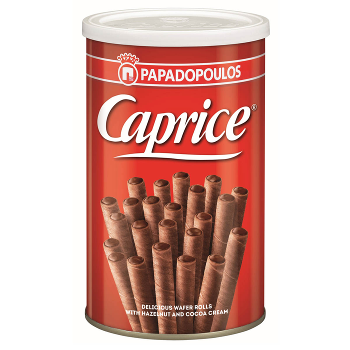 Dulce - Rulouri crocante Caprice crema de alune si cacao 250 g