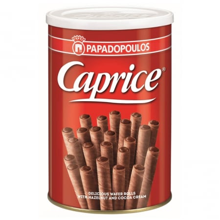 Dulce - Rulouri crocante Caprice crema de alune si cacao 400g