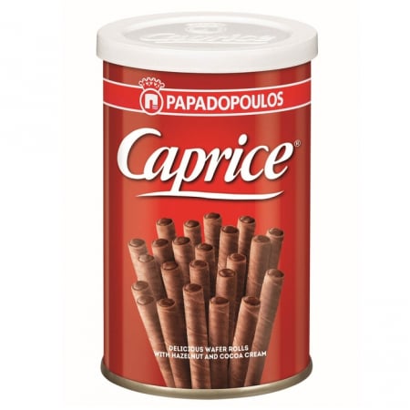 Dulce - Rulouri crocante Caprice crema de alune si cacao 53g