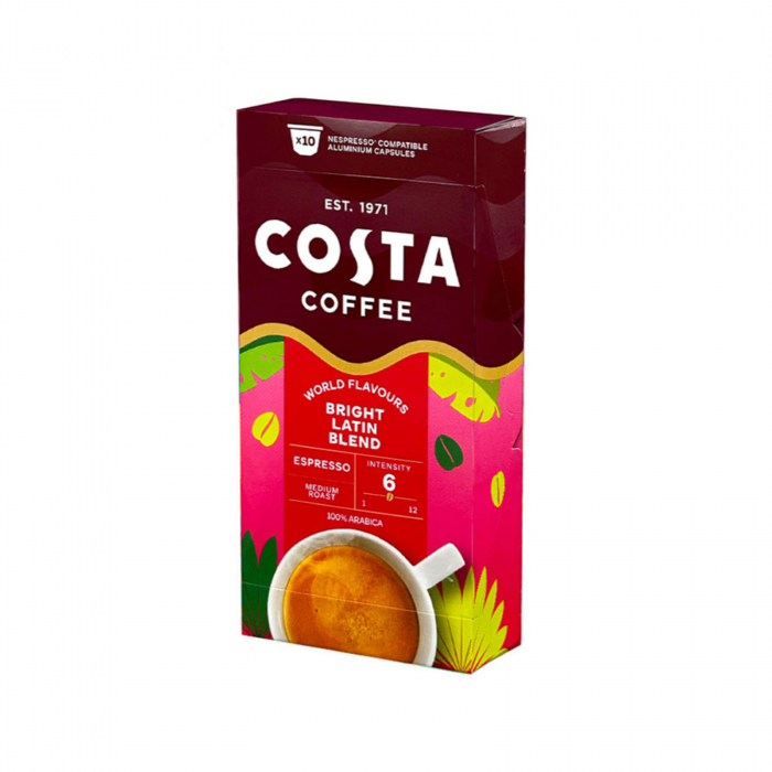 Capsule cafea COSTA COFFEE Bright Latin Blend Espresso, compatibile Nespresso, 10 capsul [1]