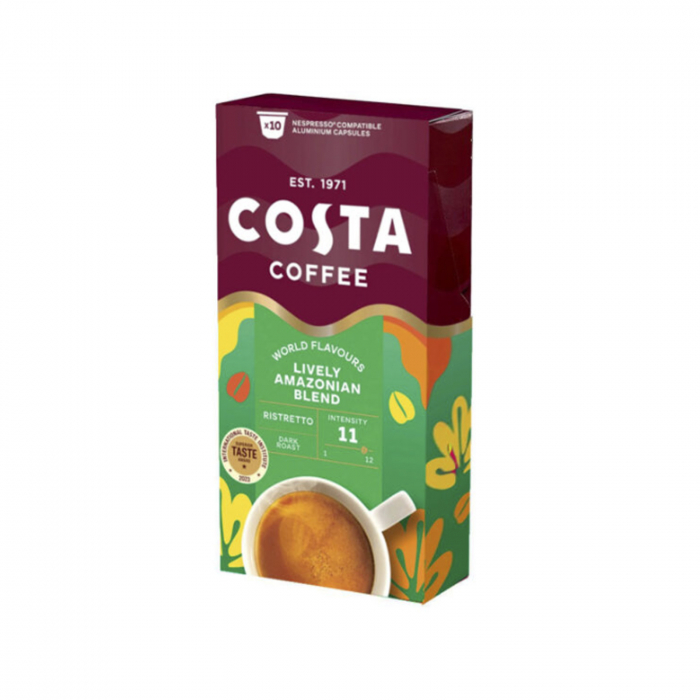 Capsule cafea COSTA COFFEE Lively Amazonian Blend, Espresso, compatibile Nespresso [1]