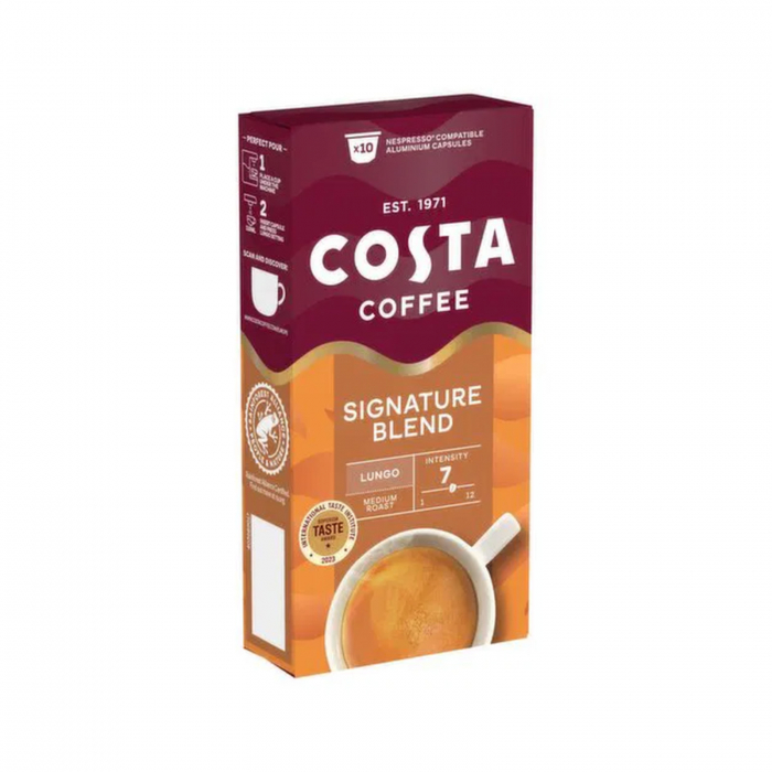 Capsule cafea COSTA COFFEE Signature Blend Lungo, compatibile Nespresso, 10 capsule [1]