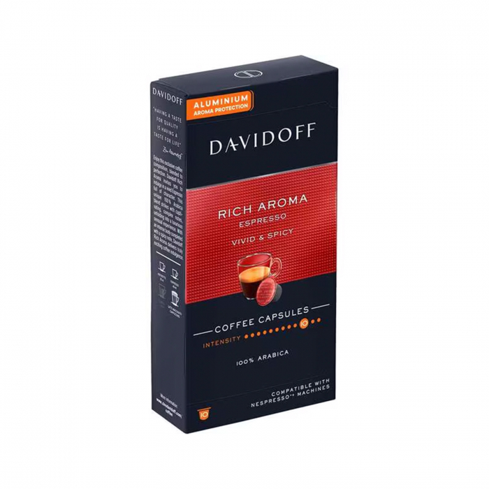Capsule cafea Davidoff Rich Aroma Espresso, compatibiltate Nespresso, 10 Capsule [1]