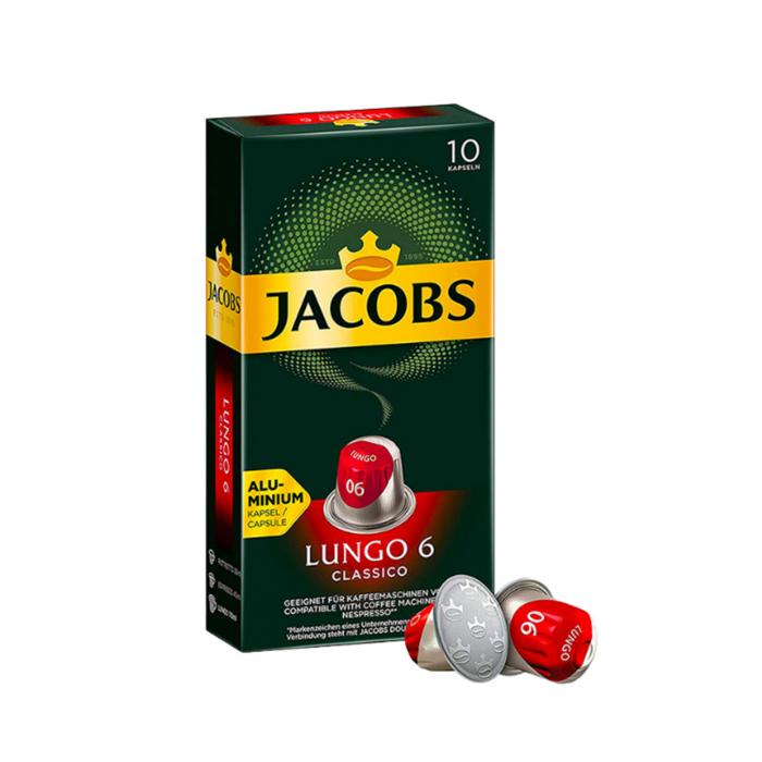 Capsule cafea Jacobs Lungo 6 Clasico, compatibile Nespresso, 10 capsule [1]