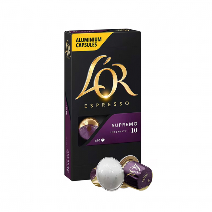Capsule cafea L'OR Espresso Supremo, compatibile Nespresso, 10 capsule [1]