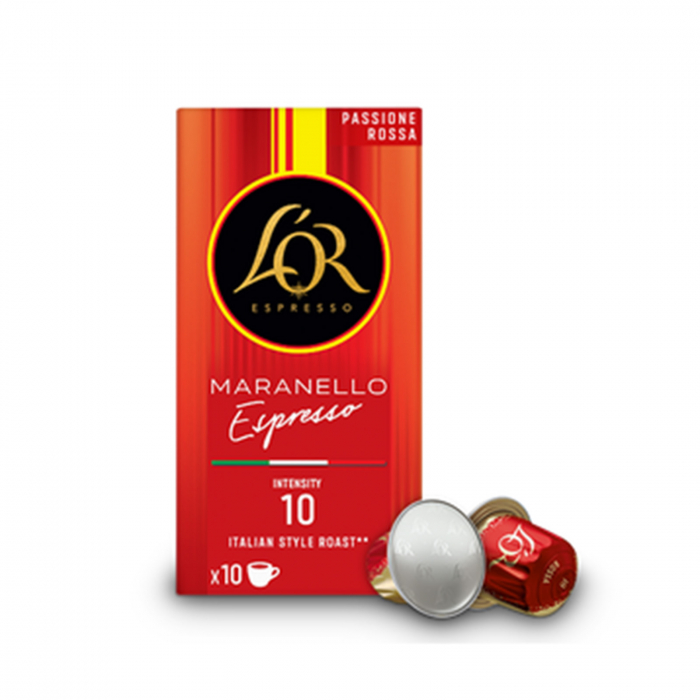 Capsule cafea L'OR Passione Rossa Maranello Espresso, compatibile Nespresso, 10 capsule, 52g [1]