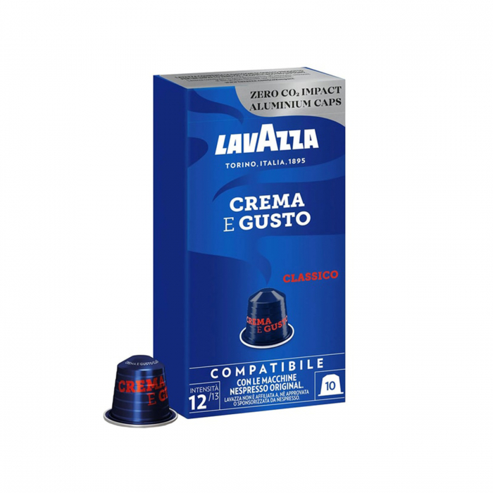 Capsule cafea LAVAZZA Crema e Gusto, compatibile Nespresso, 10 capsule [1]