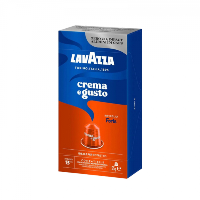Capsule cafea LAVAZZA Crema e Gusto Forte, compatibile Nespresso, 10 capsule [1]