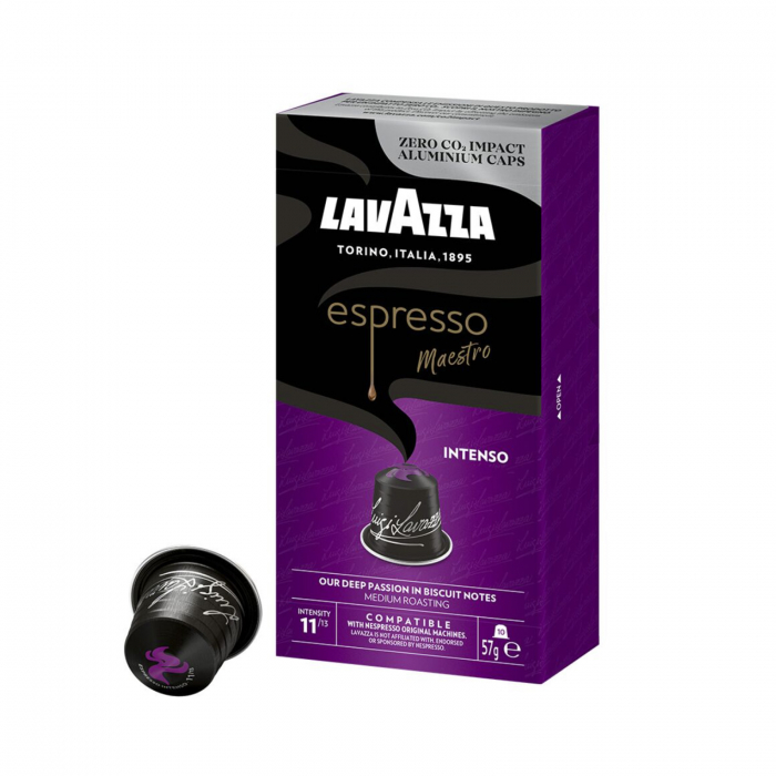 Capsule cafea LAVAZZA Espresso Maestro Intenso, compatibile Nespresso, 10 capsule [1]