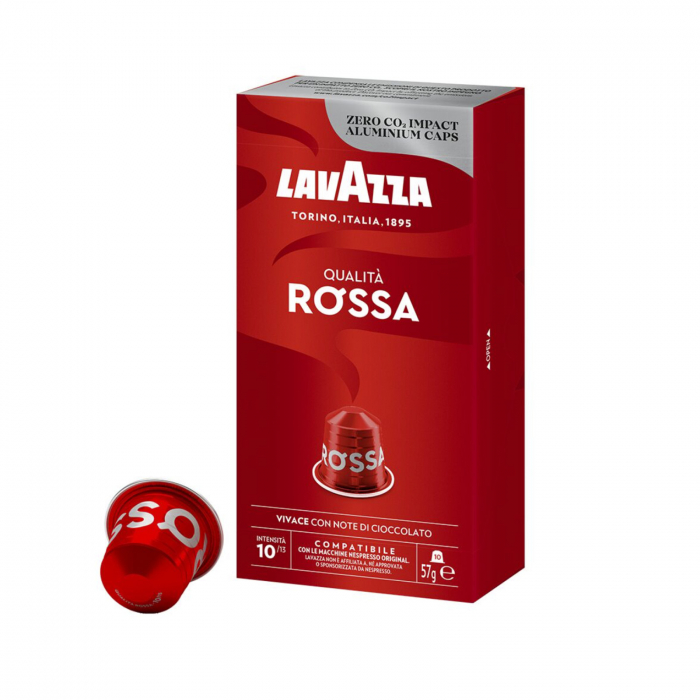 Capsule cafea LAVAZZA Qualita Rossa, compatibile Nespresso, 10 capsule [1]