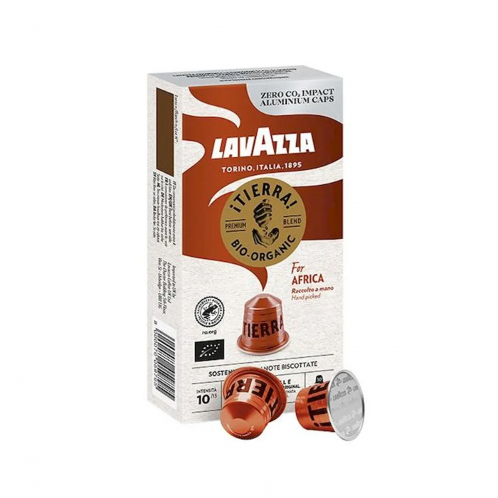 Capsule cafea LAVAZZA Tierra Bio Organic For Africa, compatibile Nespresso, 10 capsule [1]