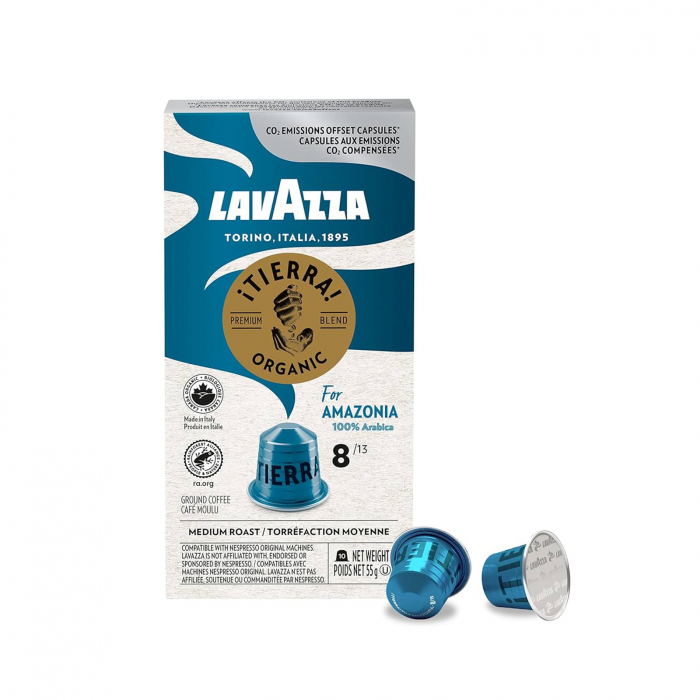 Capsule cafea LAVAZZA Tierra Bio Organic For Amazonia, compatibile Nespresso, 10 capsule [1]