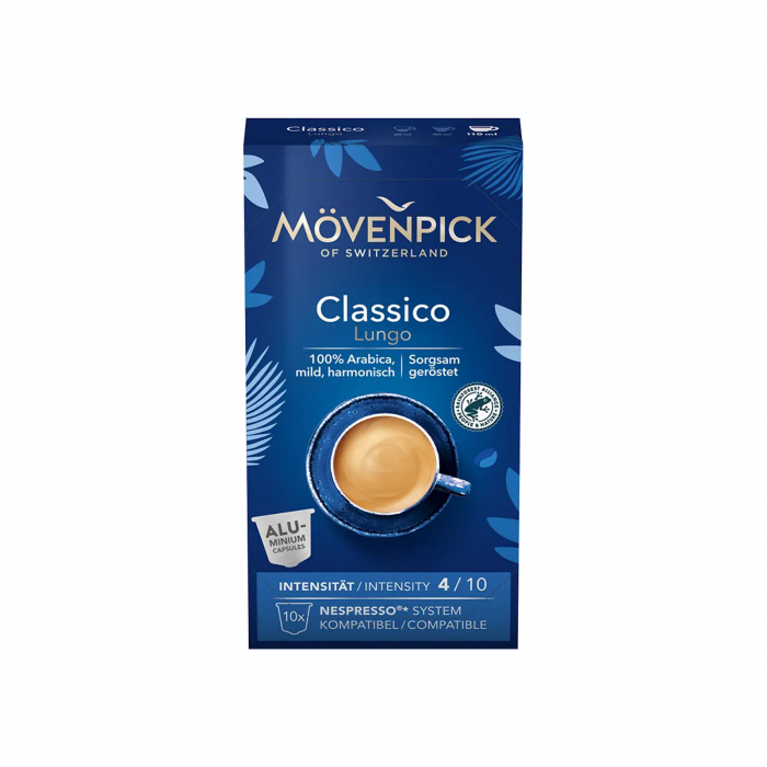 Capsule Cafea Movenpick Classico Lungo, compatibile Nespresso, 10 capsule [1]