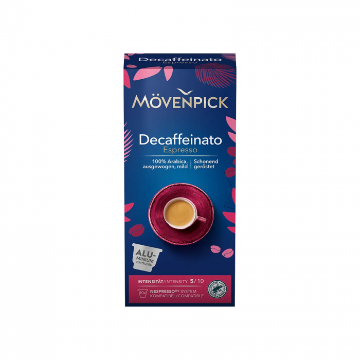 Capsule Cafea Movenpick Decaffeinato Espresso, compatibile Nespresso, 10 capsule [1]