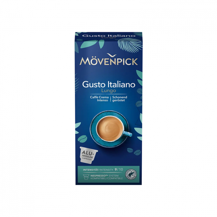 Capsule Cafea Movenpick Gusto Italiano Lungo, compatibile Nespresso, 10 capsule [1]